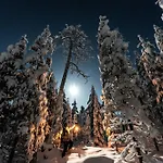 Деревянный коттедж Hommala Riverside With Terrace, Sauna & Auroras Near Rovaniemi *