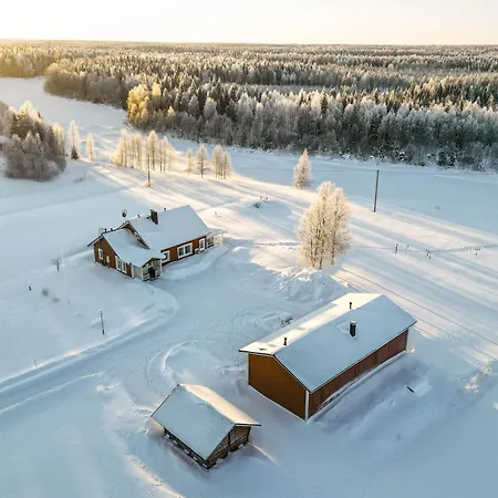 山林小屋 Hommala Riverside With Terrace, Sauna & Auroras Near Rovaniemi