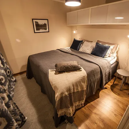 Hommala Riverside With Terrace, Sauna & Auroras Near Rovaniemi 山林小屋