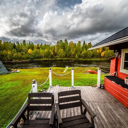 Hommala Riverside With Terrace, Sauna & Auroras Near Rovaniemi